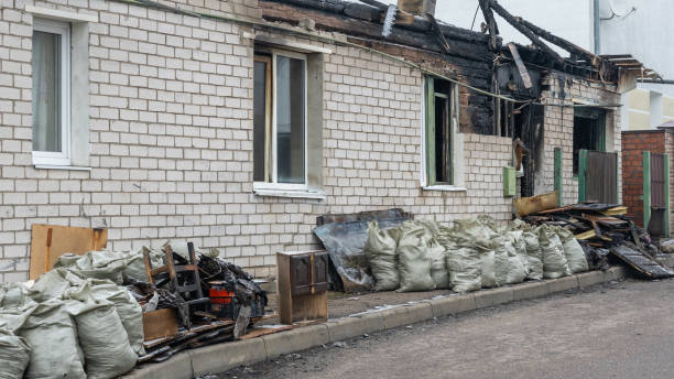 Professional Fire Damage Repair technician working in Dayton, KY
